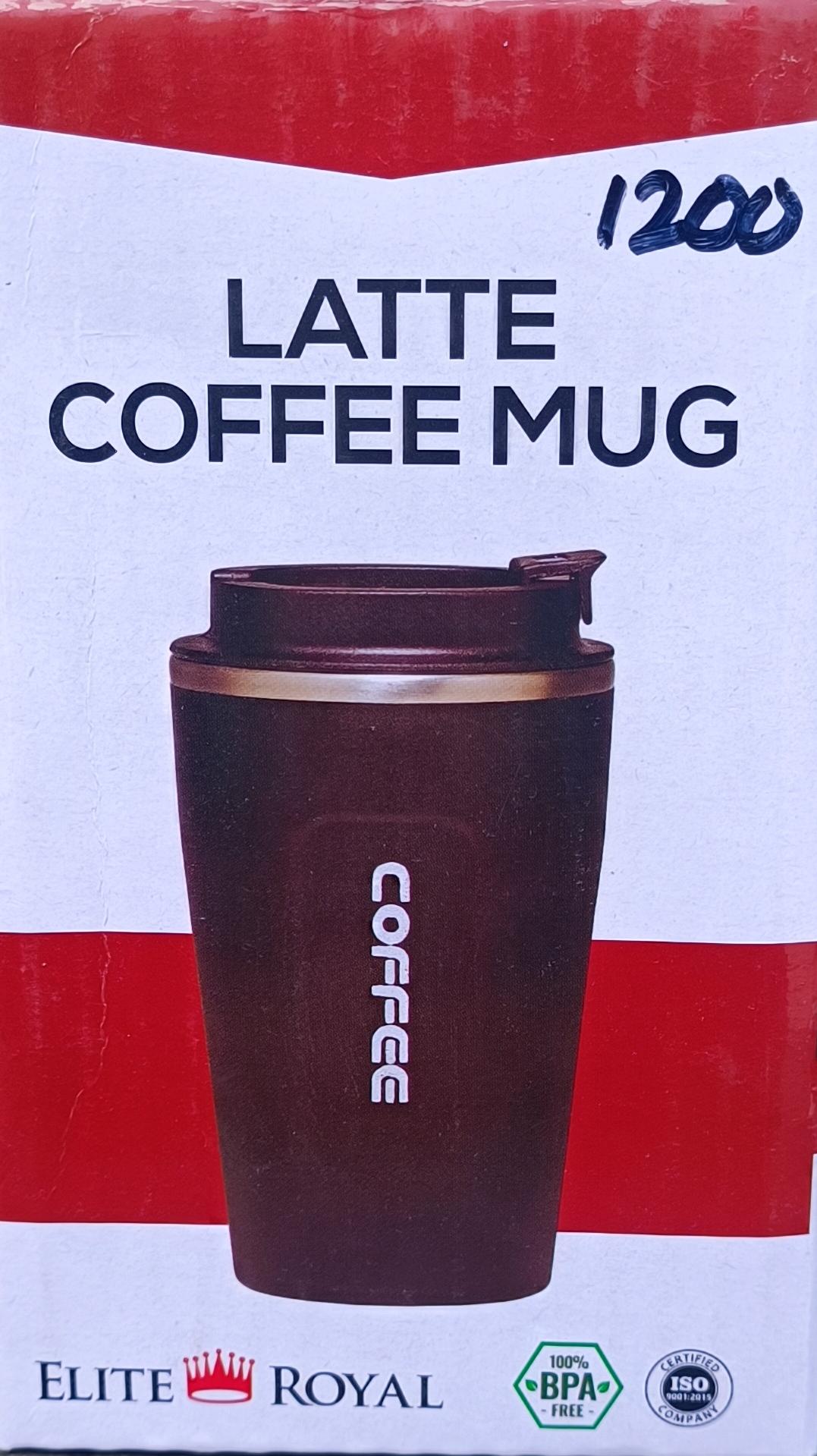 Latte Insulated Stainless Steel Coffee Mug - Elite Royal