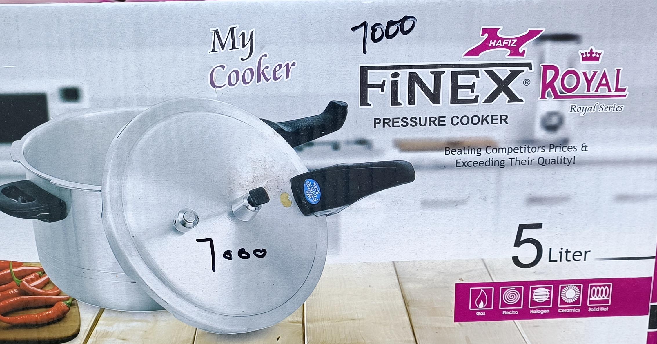 Series 5-Liter Heavy-Duty Aluminum Pressure Cooker - Hafiz Finex Royal