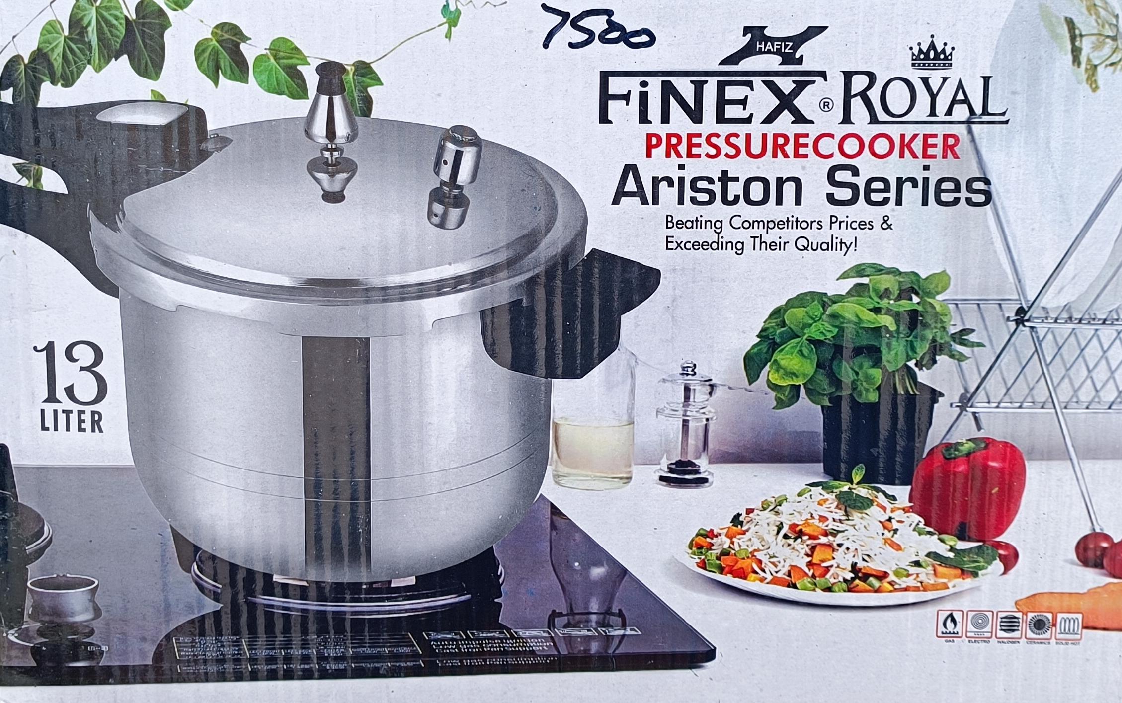 Ariston Series 13-Liter Heavy-Duty Pressure Cooker - Hafiz Finex Royal