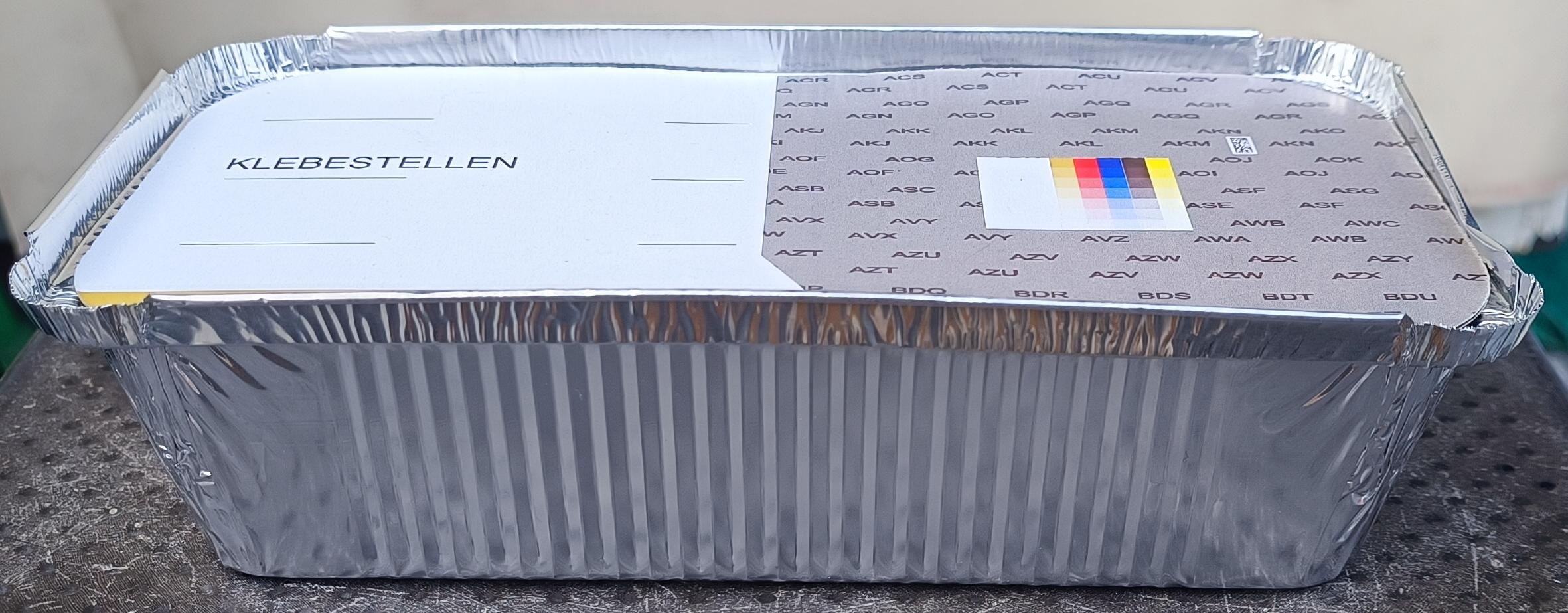 Disposable Rectangular Deep Aluminium Foil Casserole Box with Lid
