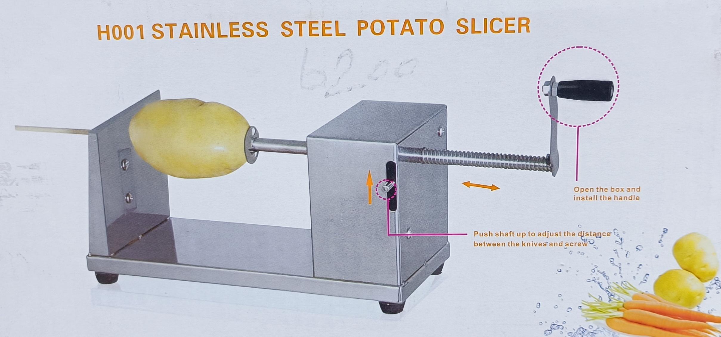 H001 Stainless Steel Potato Slicer