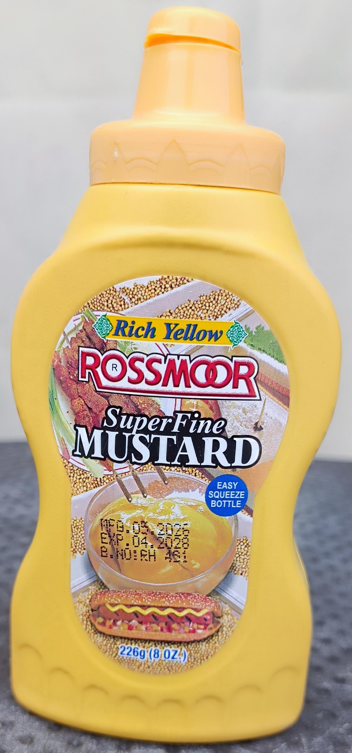 Super Fine Rich Yellow Mustard Paste 226g - Rossmoor