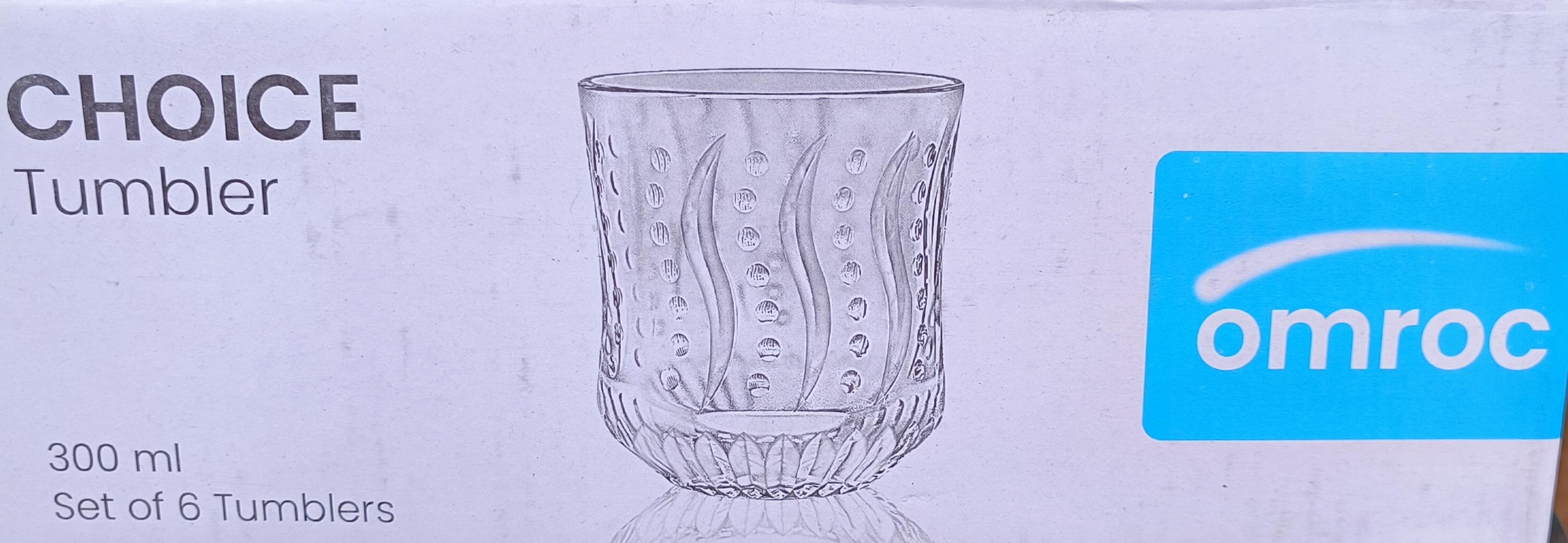 Choice Patterned Glass Tumbler Set - omroc