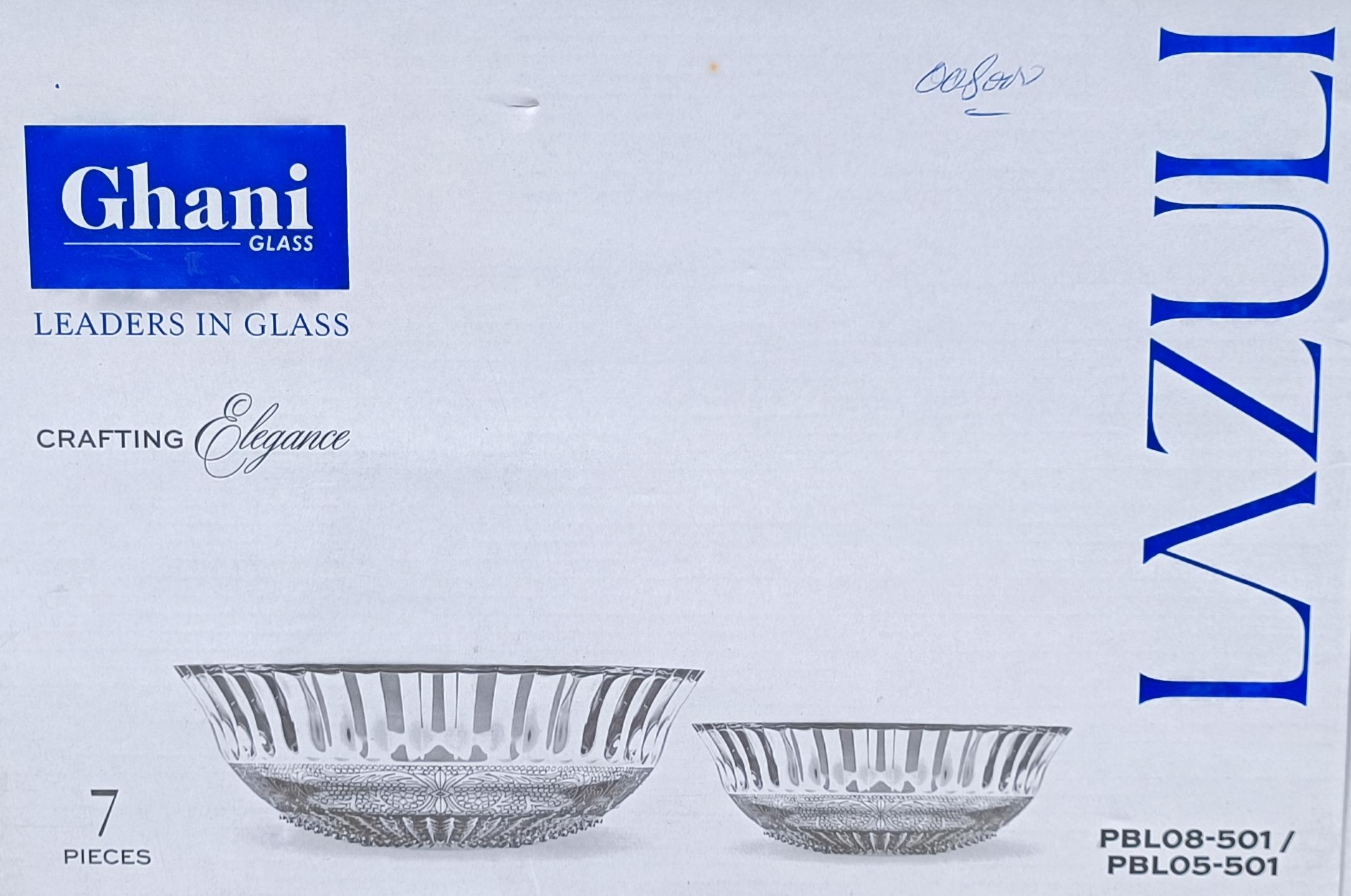 Lazuli Glass Bowl Set (PBLO8-501 / PBLO5-501) - Ghani Glass