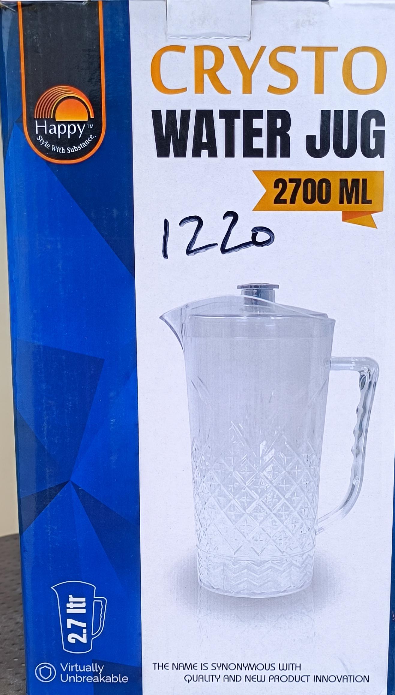 Happy Crysto Unbreakable Water Jug / 2.7L