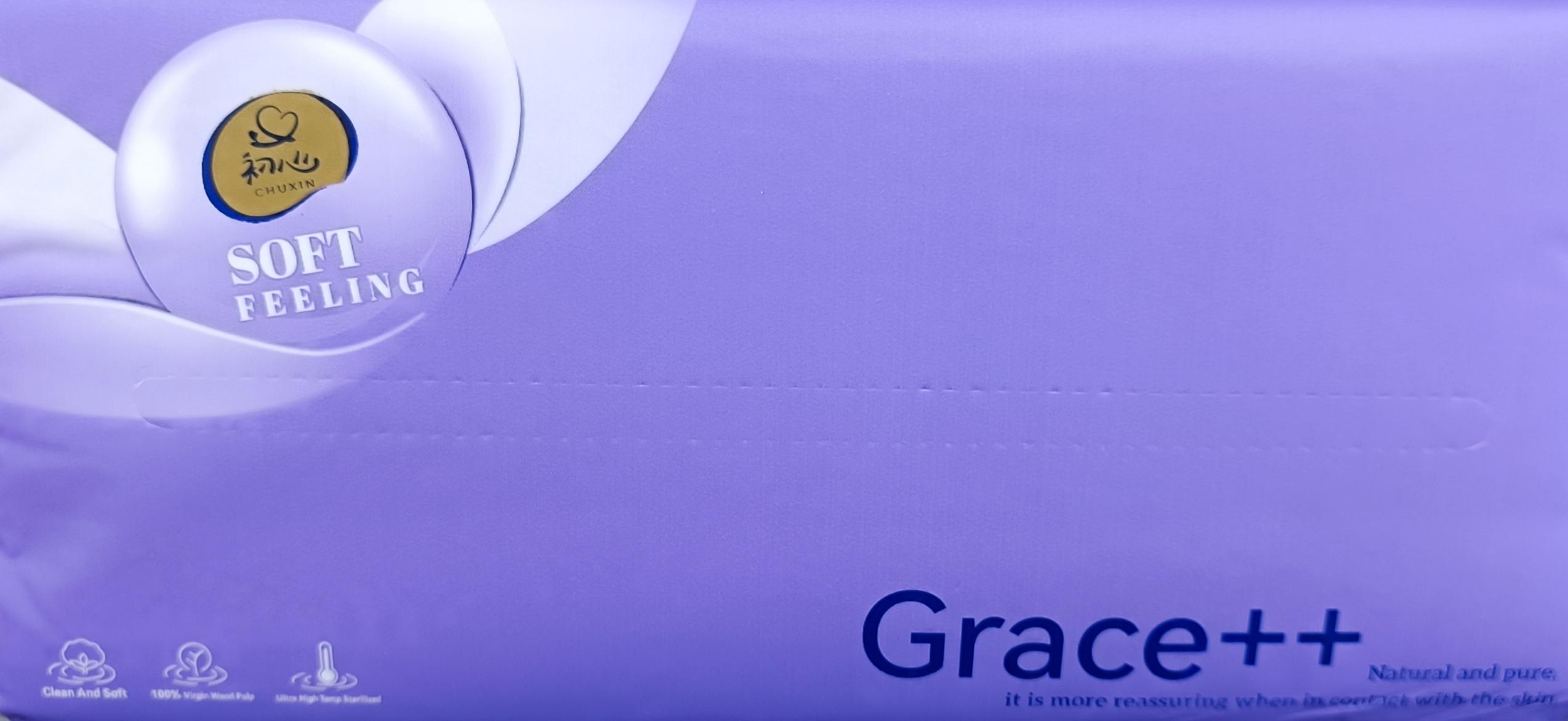 Grace++ Soft Feeling Facial Tissues Soft Pack - Chuxin