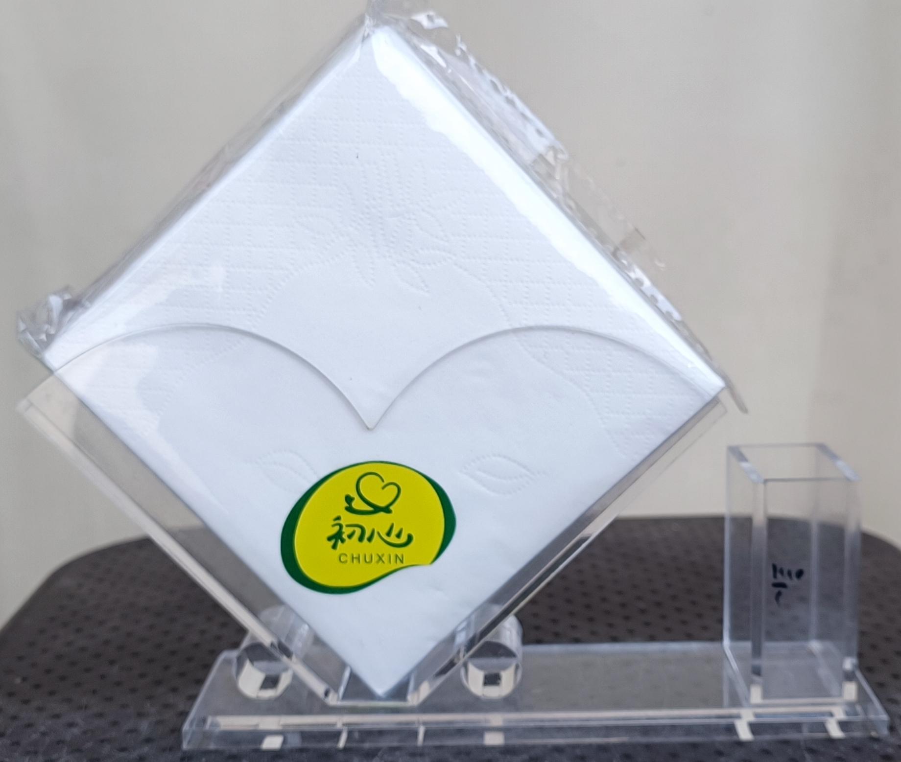 Tabletop Napkin Tissues with Acrylic Holder Set - Chuxin