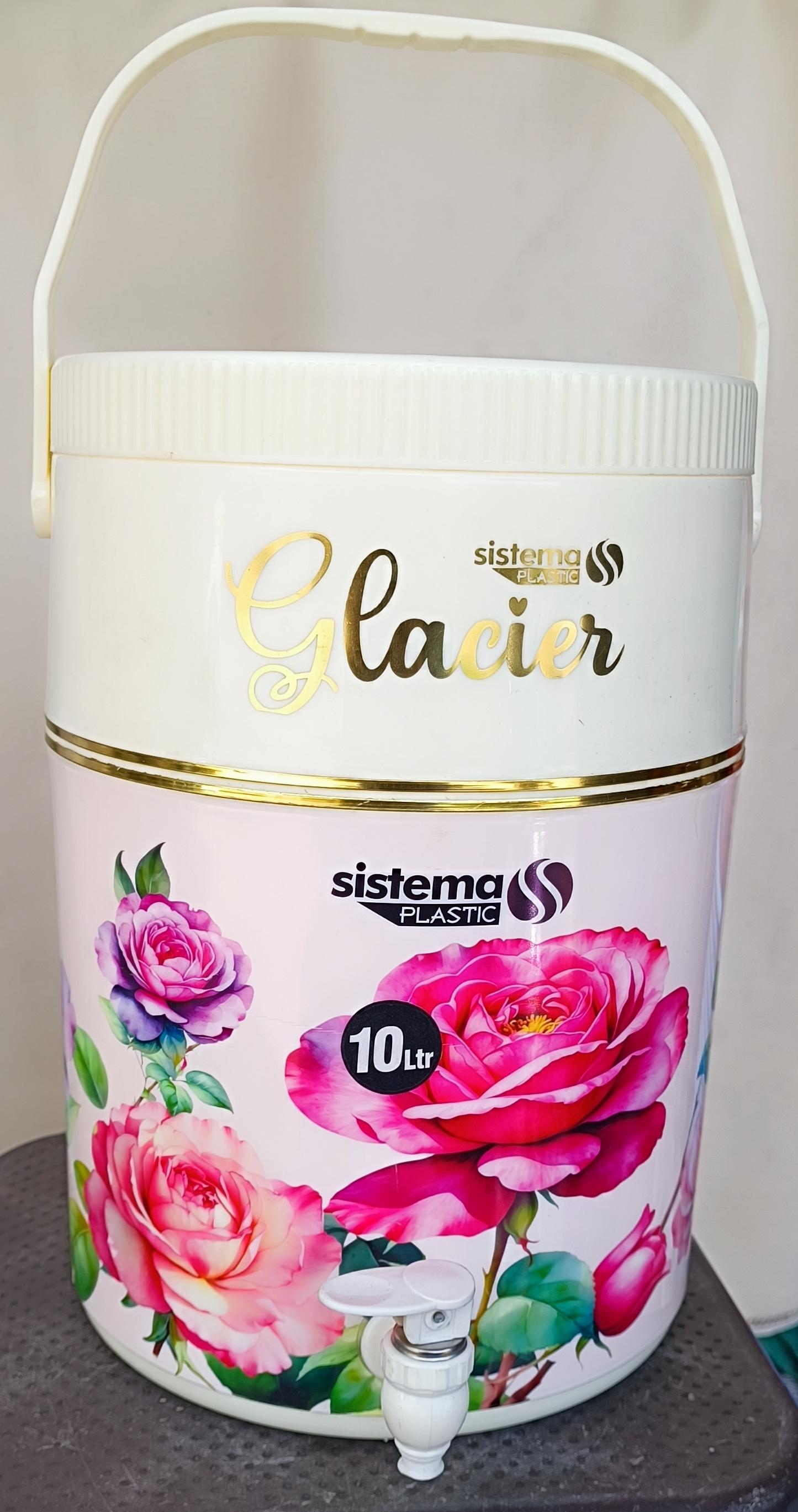 Glacier Floral Insulated Water Cooler - Sistema Plastic