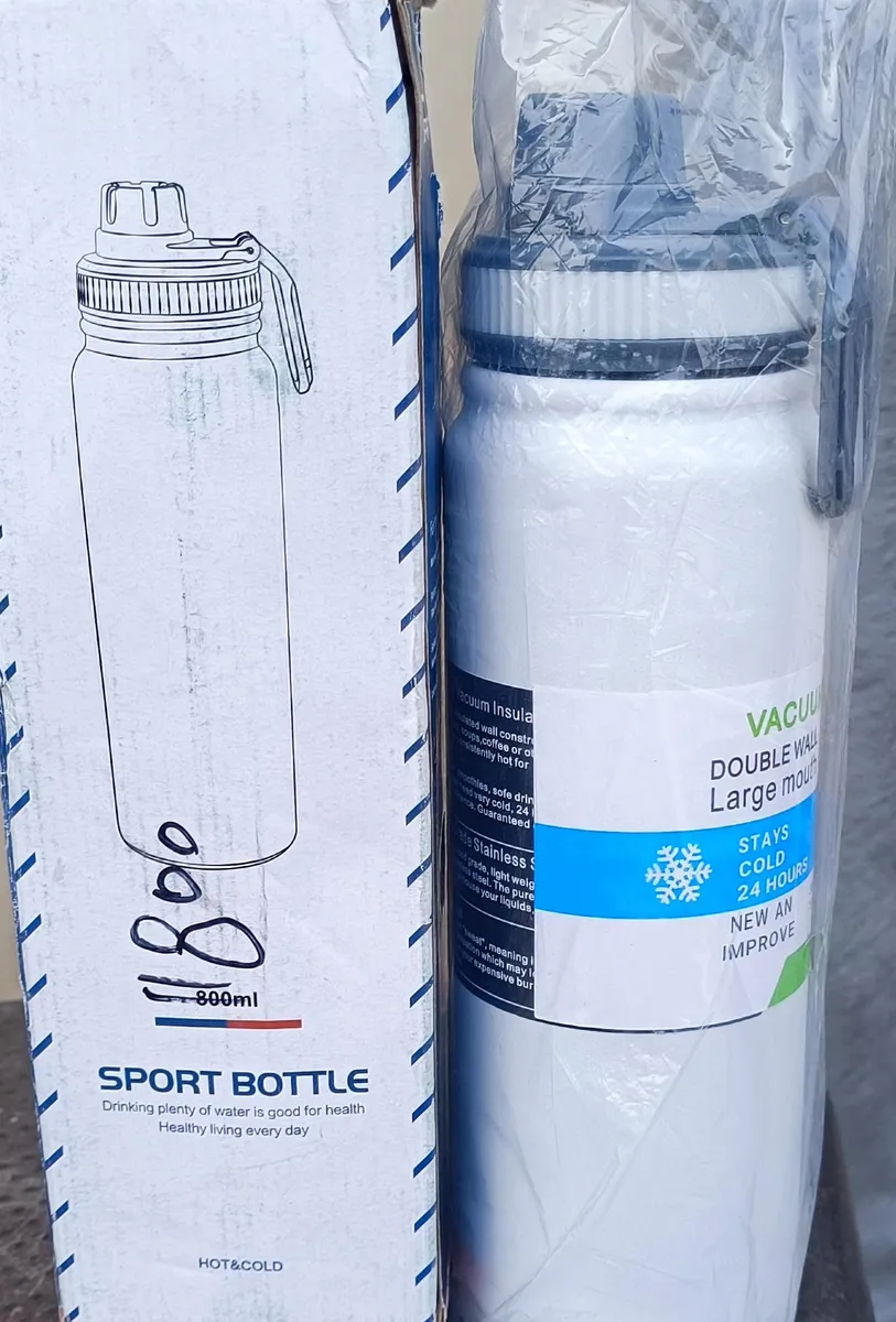 Double Wall Vacuum Insulated Stainless Steel Sport Bottle