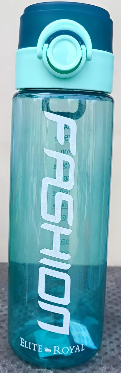 Fashion Gradient Water Bottle with Time & Volume Markers - Elite Royal