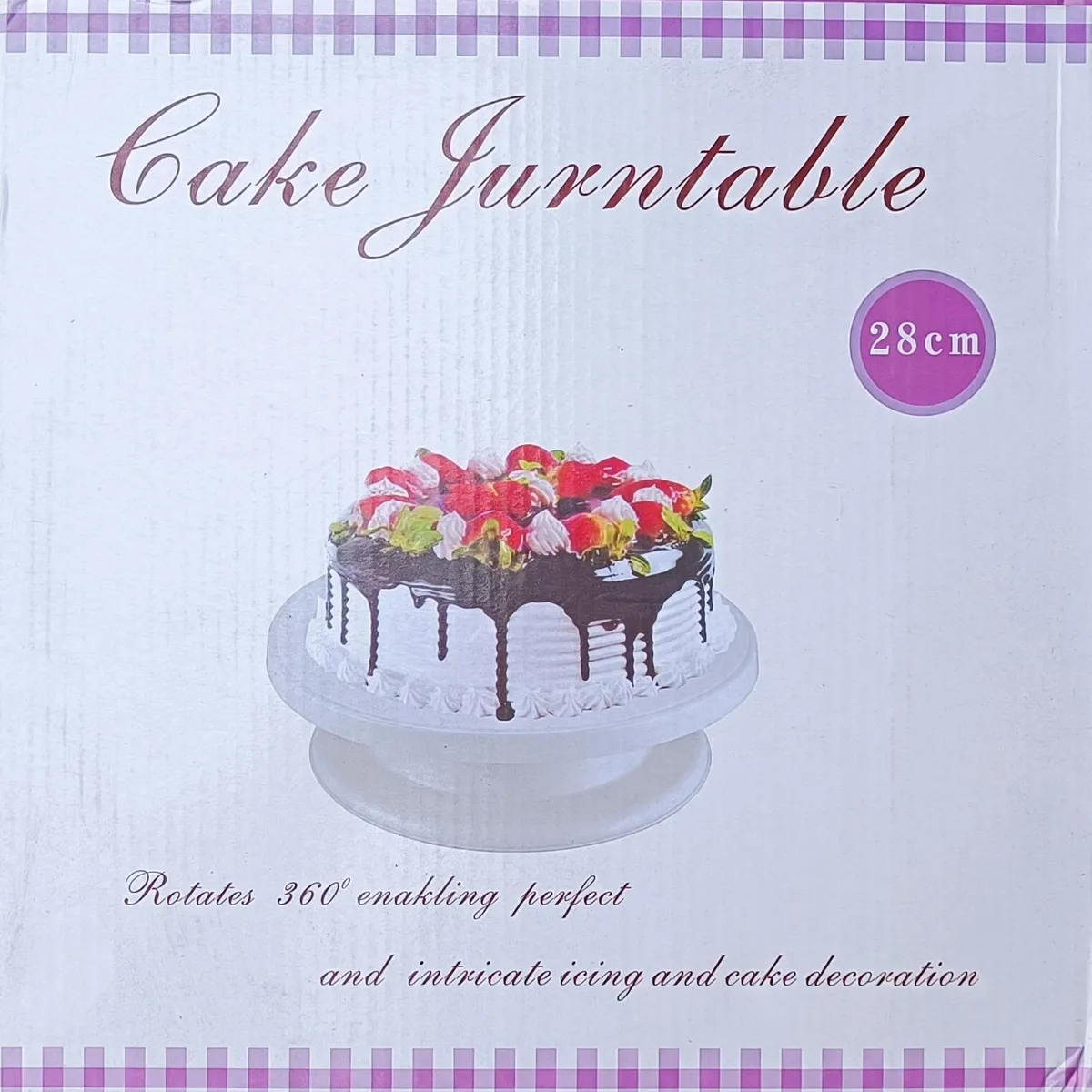 Rotating Revolving Cake Decorating Stand - Cake Turntable