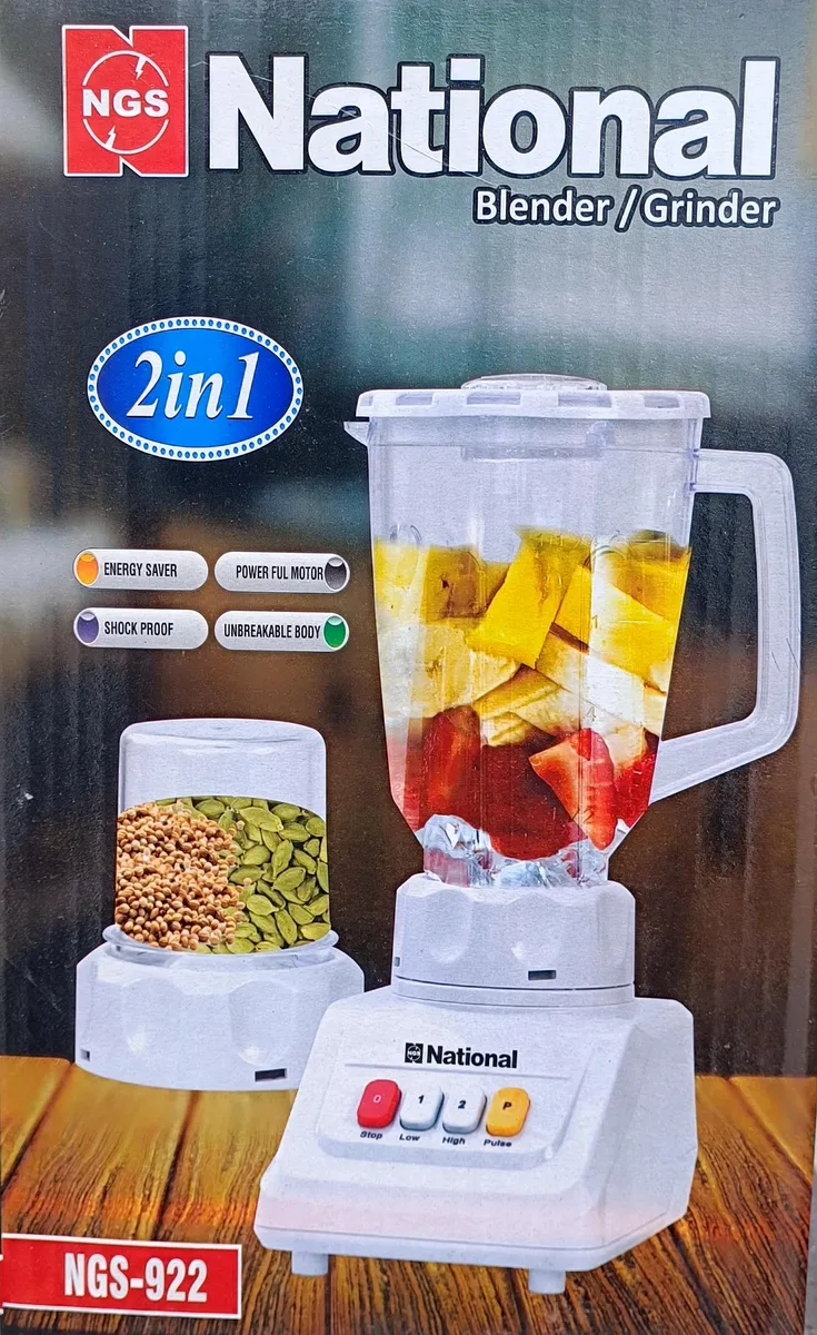 NGS 2-in-1 Blender & Grinder (NGS-922) - National