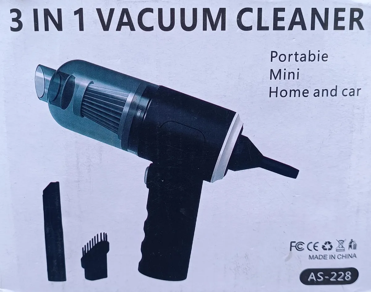 Portable 3-in-1 Mini Vacuum Cleaner and Air Blower AS-228