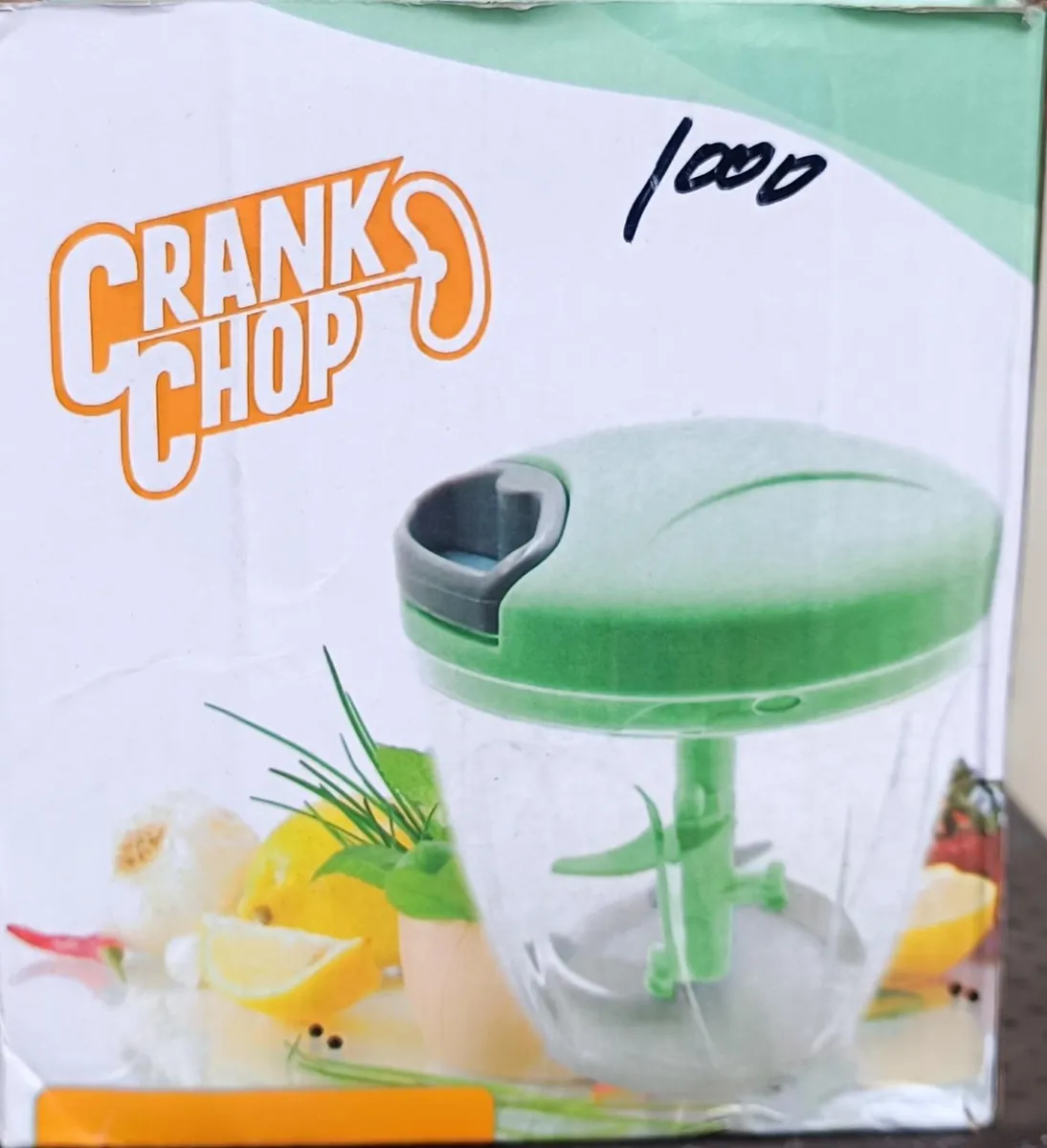 Manual Food Processor & Chopper (THG01) - Crank Chop