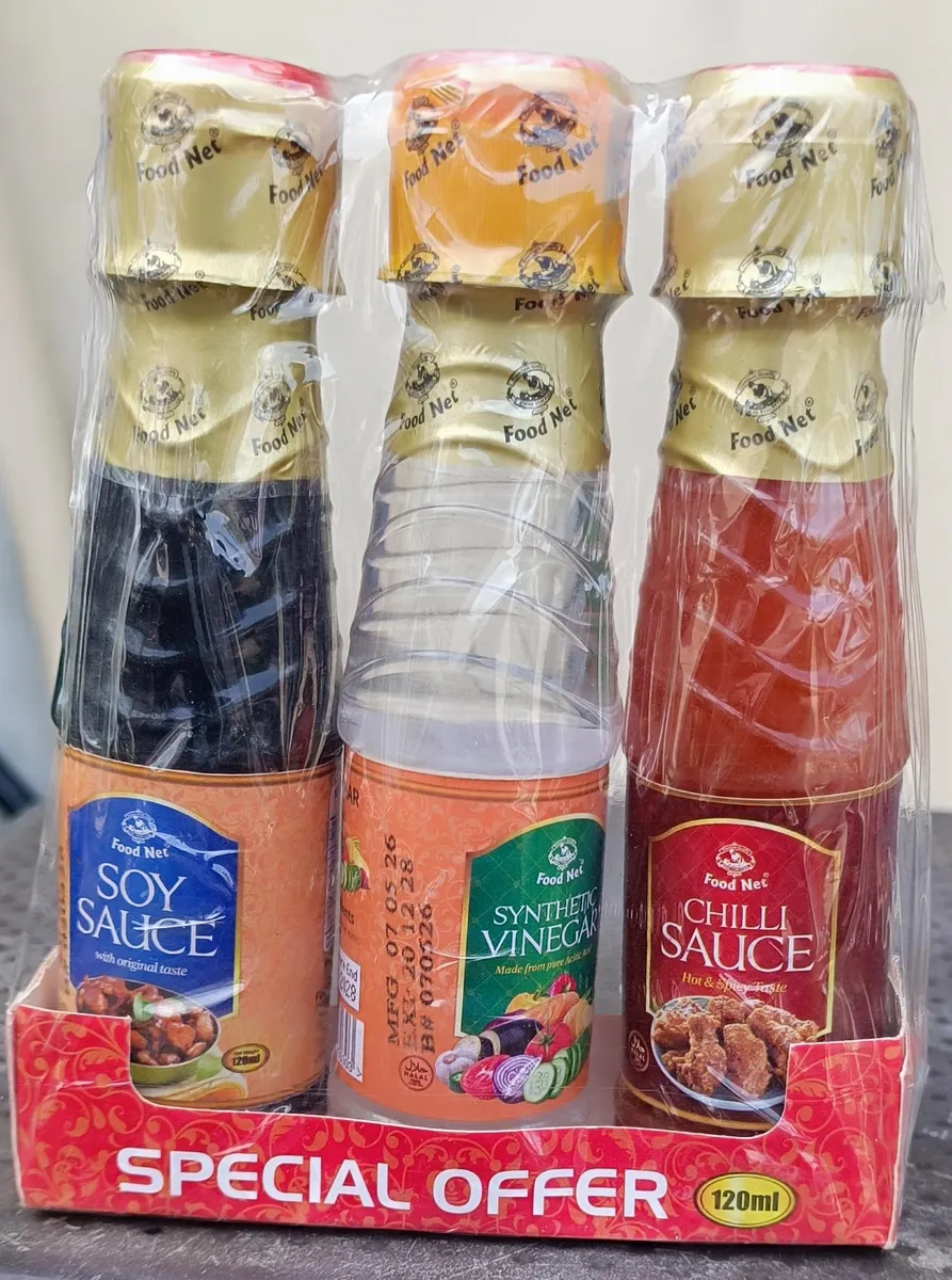 3-in-1 Combo (Soy Sauce, Vinegar, Chilli Sauce) - Food Net
