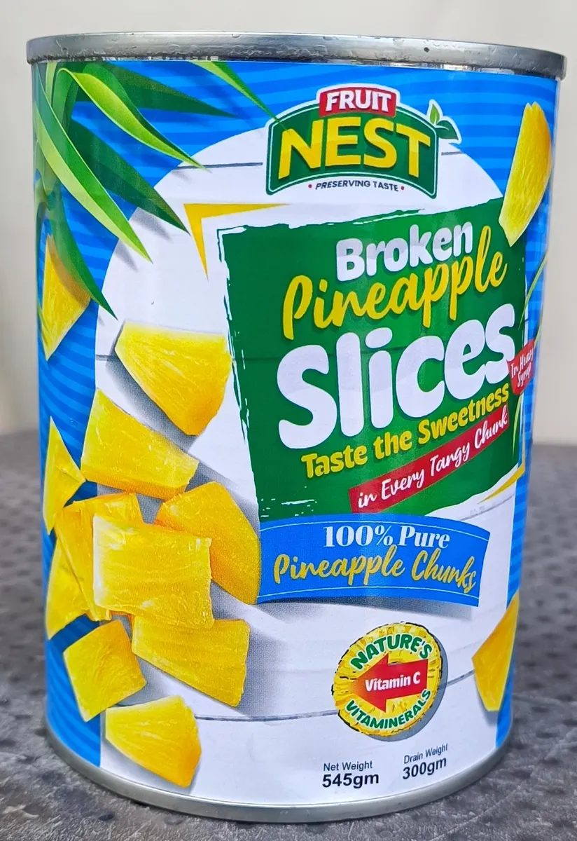 Broken Pineapple Slices in Heavy Syrup 545g - Fruit Nest