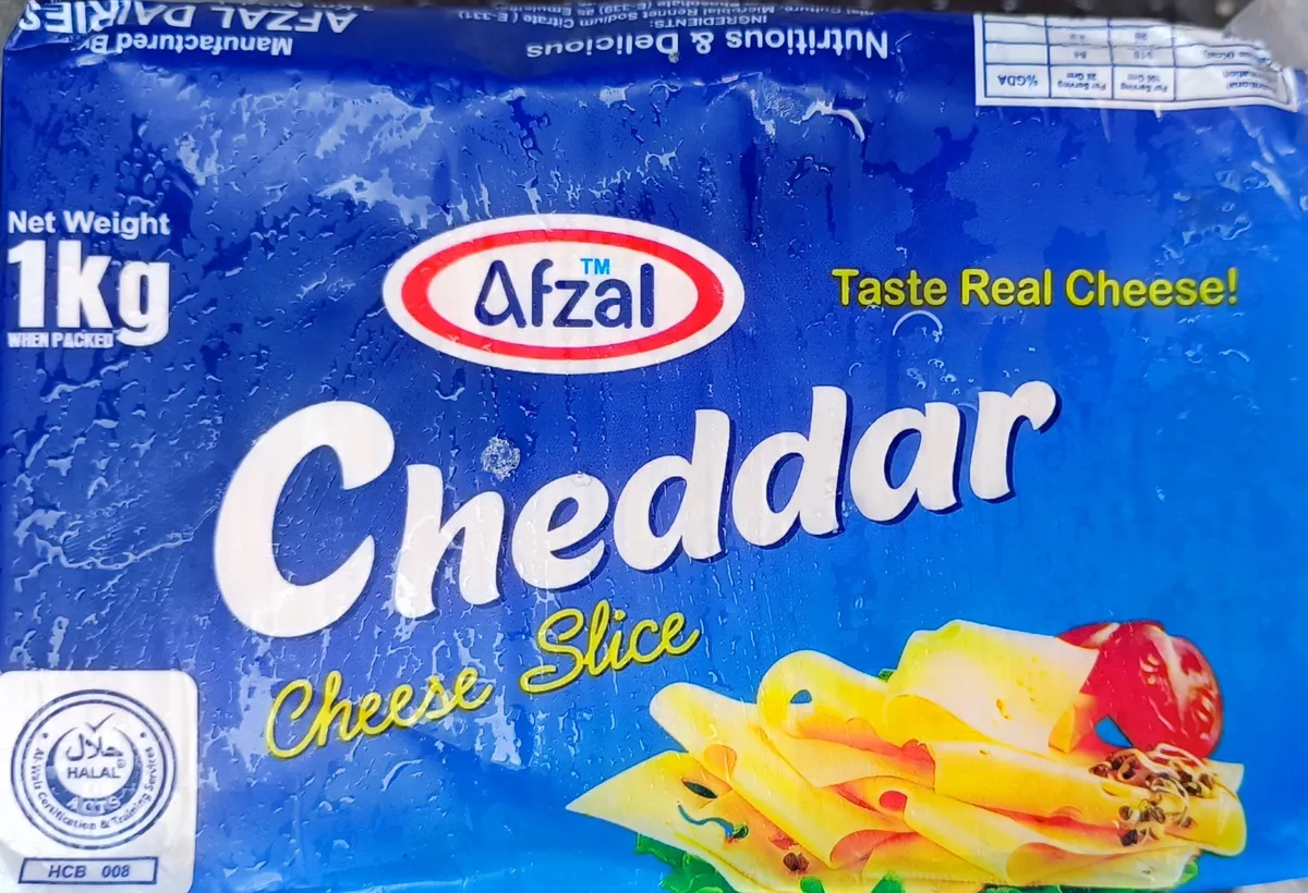 Cheddar Cheese Slices Burger Pack - Afzal