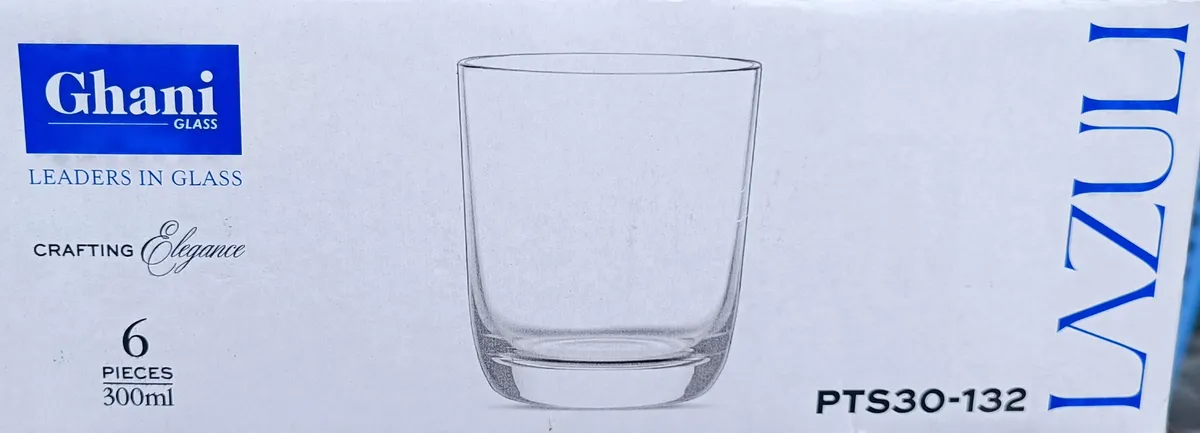 Ghani Lazuli Glass Tumbler Set (PTS30-132) - Ghani Glass