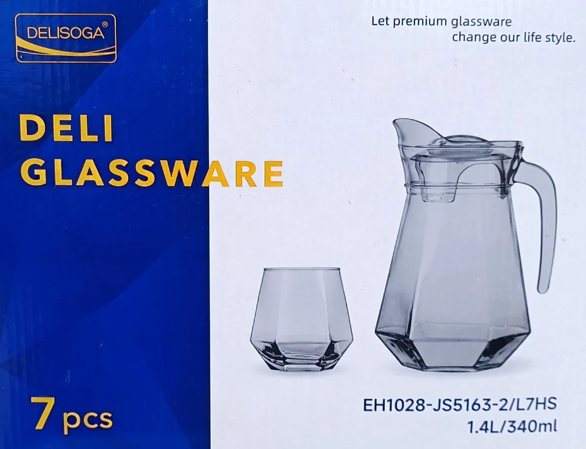 Delisoga Cut Glass Water Set - Diamond