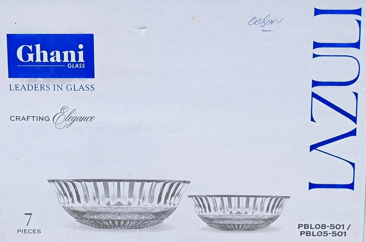 Lazuli Glass Bowl Set (PBLO8-501 / PBLO5-501) - Ghani Glass
