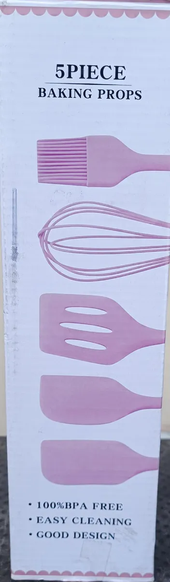 Food-Grade Heat Resistant Silicone Kitchenware & Baking Utensil Set (Pink)