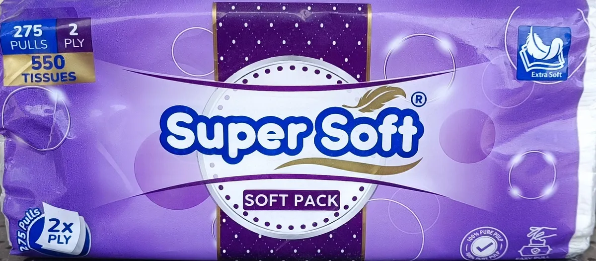 2-Ply Soft Pack Facial Tissue - Super Soft
