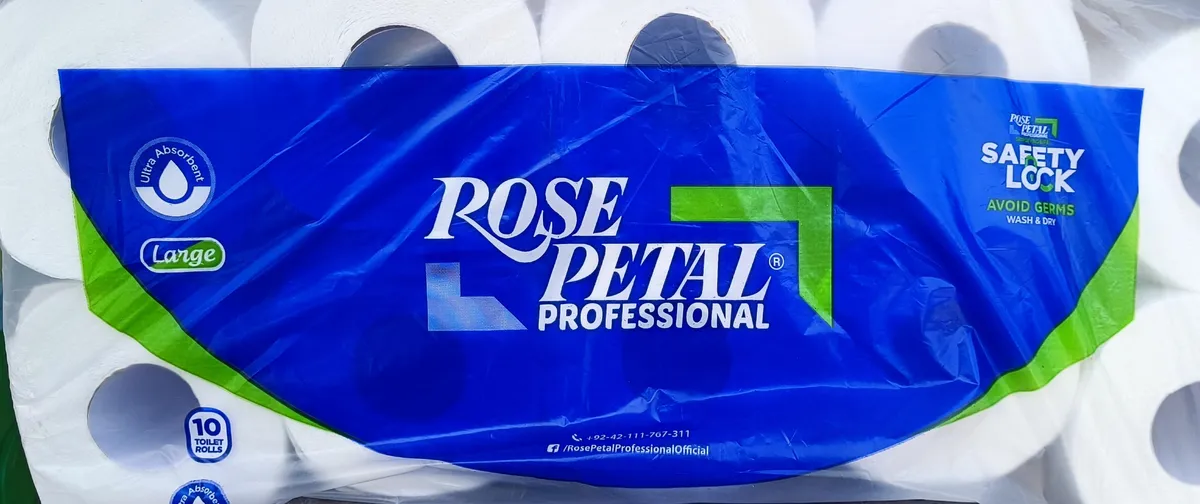 Professional Safety Lock Toilet Rolls Pack - Rose Petal