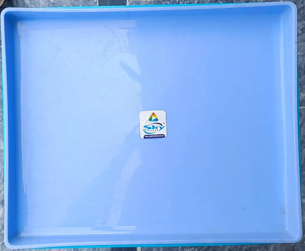 Solid Rectangular Serving Tray - Sky Blue - Sky Plastic